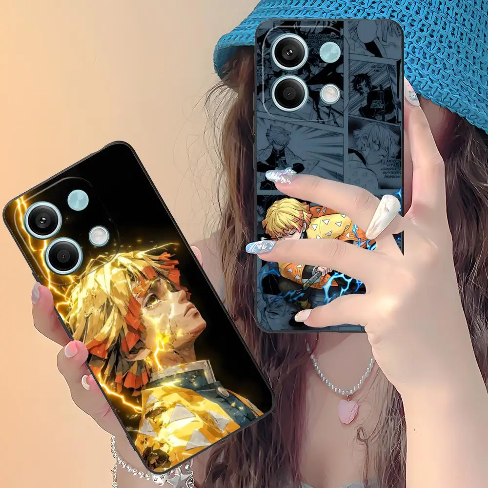 

Чехол для телефона Blade Extinction Zenitsu для Xiaomi Redmi Note 14 13 12 11 S Pro Plus 4G 5G с красочным принтом, роскошный чехол для смартфона