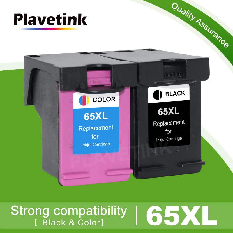 Cartucho de tinta remanufaturado Plavetink 65XL, 65 XL, para HP Envy 5055, 5052, 5058, Deskjet 3755, 2655, 3720, 3721, 3722, 3723, 3752