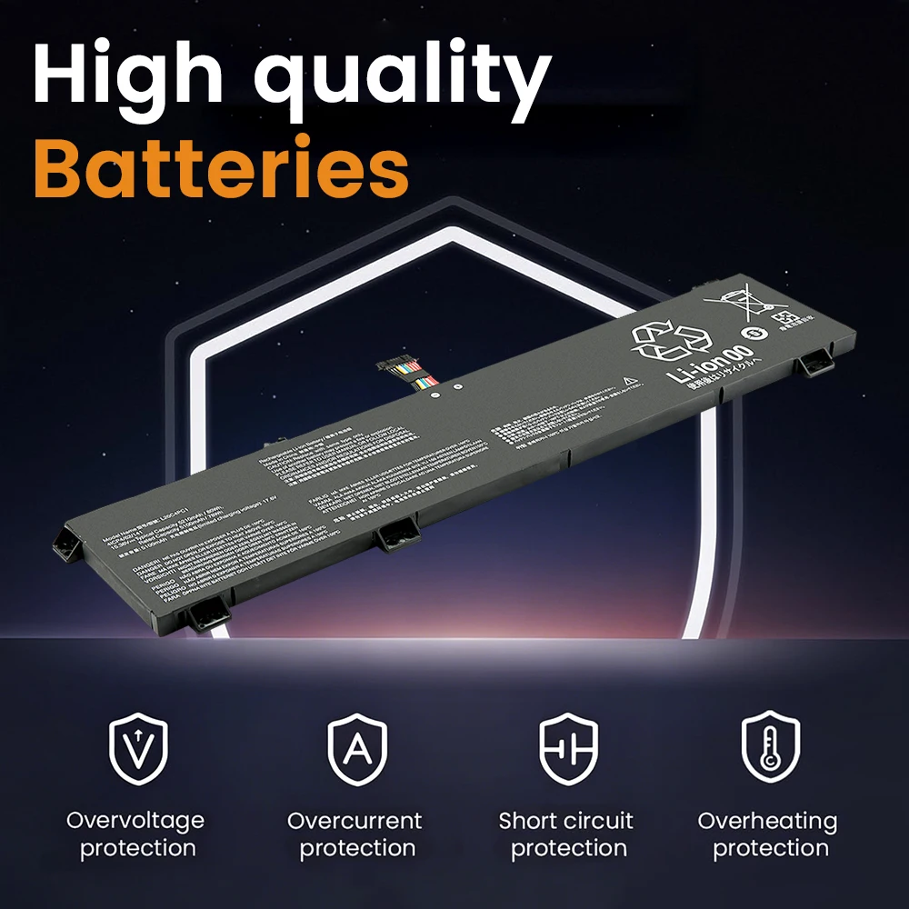 BGBT L20C4PC1 Laptop Battery for Lenovo Legion 5 15ACH6 15ITH6 15ACH6H 15IMH05 L20M4PC1 L20L4PC1 Gaming Notebook Bateria 78Wh