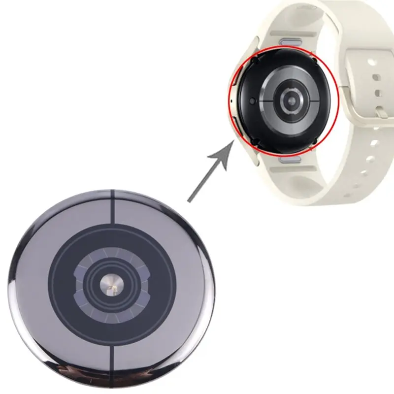 Glass Back Cover Part For Galaxy Watch6 40Mm-SM-R930/R940/R950/R960 Heart Rate Sensor Watch Rear Housing Case