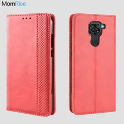 Luxury Retro Magnetic Leather Flip Cover For Xiaomi Redmi Note 9 Global Case Book Wallet Card Stand Soft Cover Mobile Phone Bags