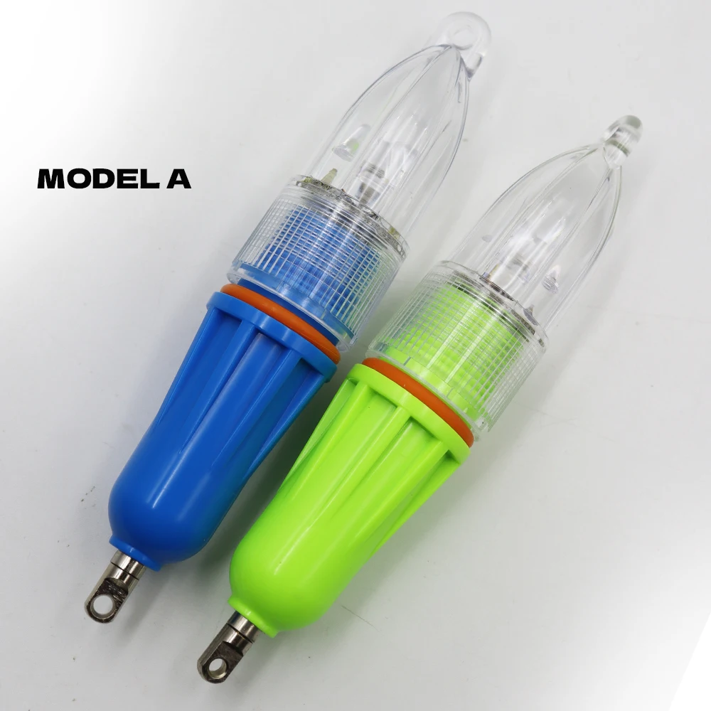ZYZHE 1/2 Stück Angelköder-Licht 13cm/5,12 Zoll LED Superhelles Tiefsee-Bootsangelzubehör Fischlocklampe – Detail 13