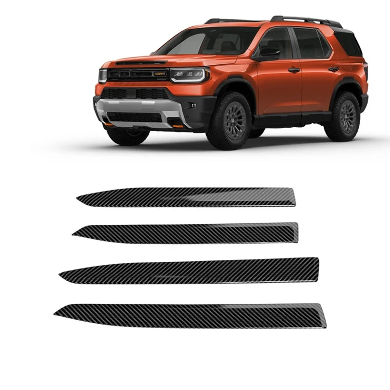 

For Honda Passport 2026 Car Inner Door Panel Trim Cover Interior Accessories ABS Carbon Fiber