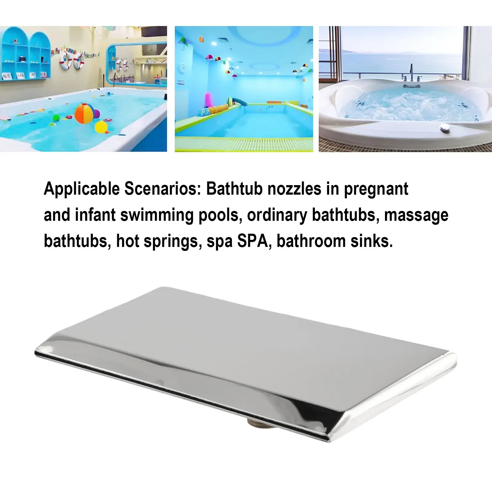 Home Supplies Pool Water Fountain Pool Waterfall Fount Home Decoration Easy Install Mirror Design Stainless Steel