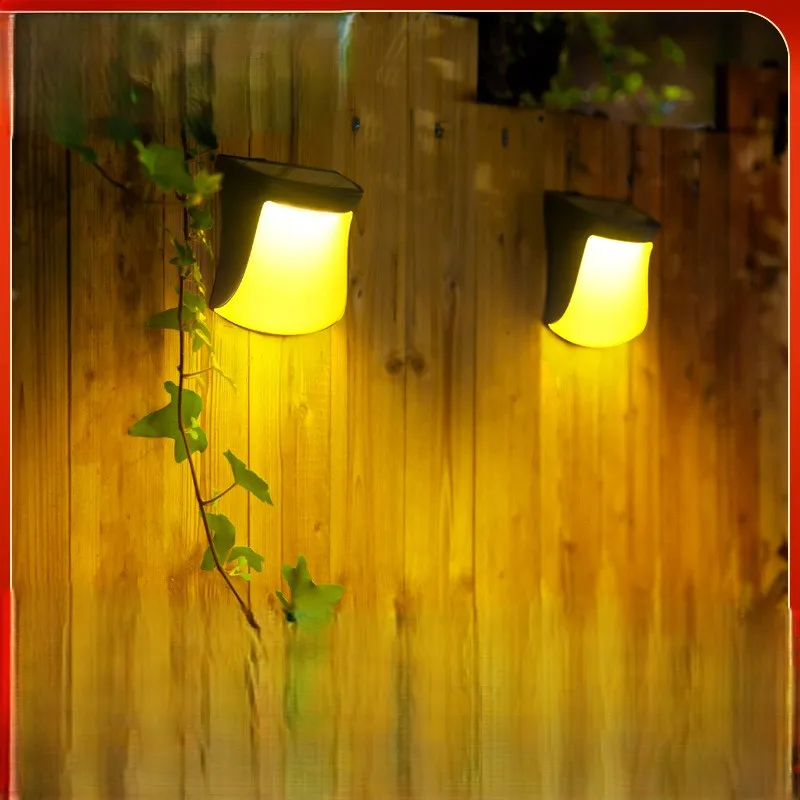 

Garden solar light, night light, home courtyard atmosphere, fence decoration, outdoor step wall light
