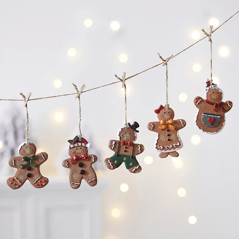 Christmas Decoration Gingerbread Doll Pendant Christmas Tree Gingerbread Doll Small Pendant Christmas Decoration Accessories