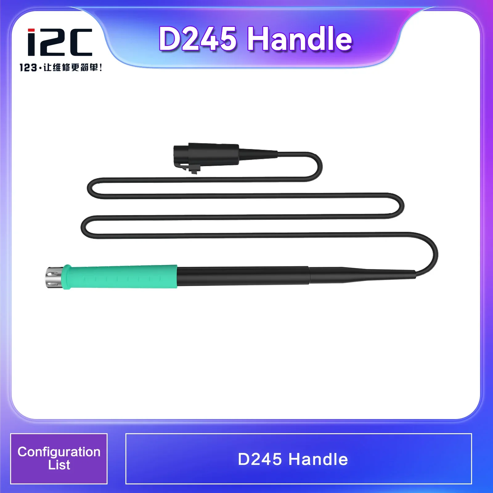 I2C-Solderingステーションハンドル、d115、d210、d245、互換性のあるオリジナルのはんだごてチップ、i2C、2sdnと互換性があります