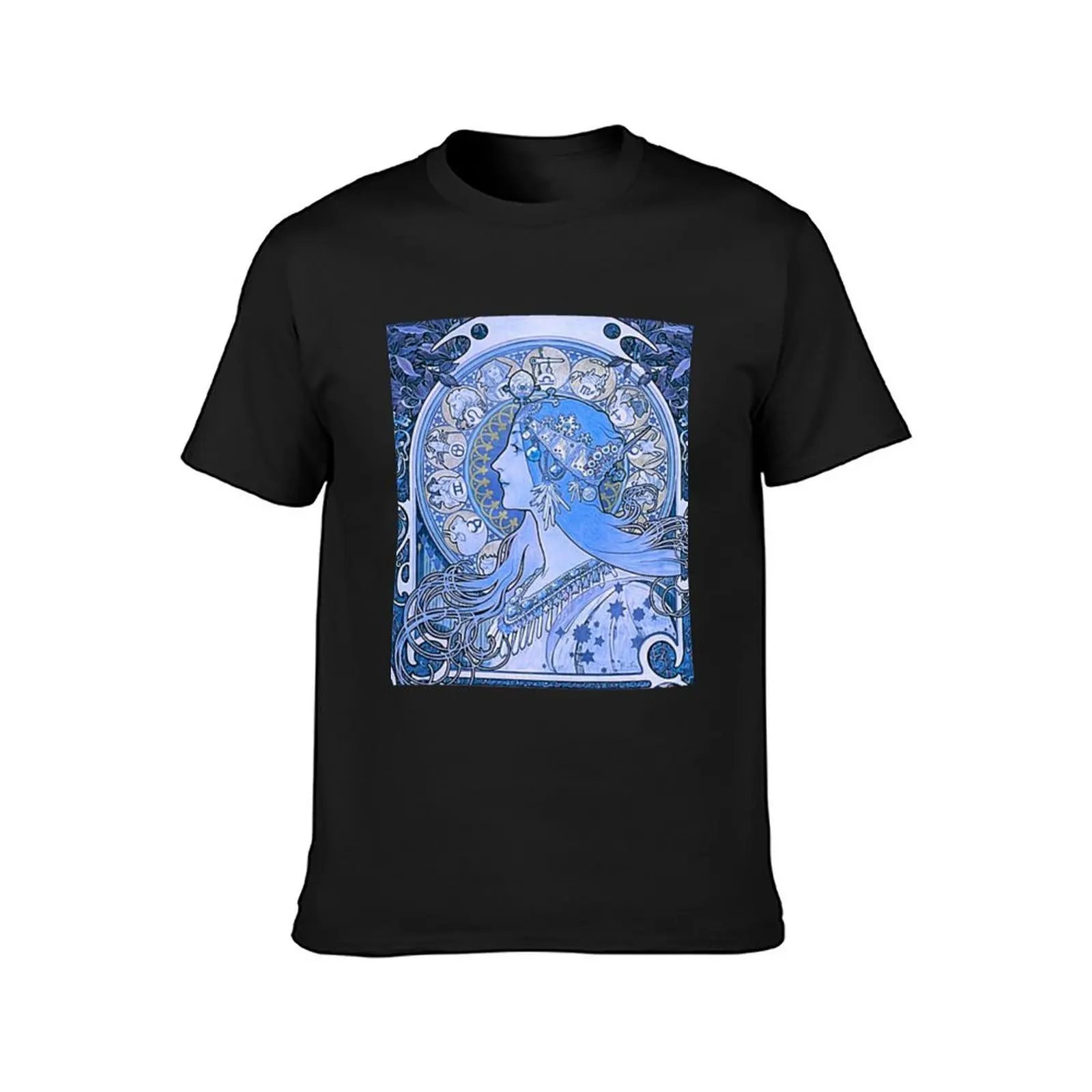 Zodiac - Alphonse mucha T-Shirt new edition tees plus size tops heavyweight t shirts for men