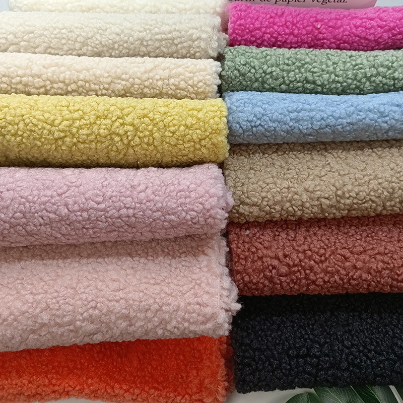 Sewbato New Product 45x50cm High-density Faux Fur Fabric 100% Polyester Imitation Teddy Fabric Sewing/clothing Plush Fabric