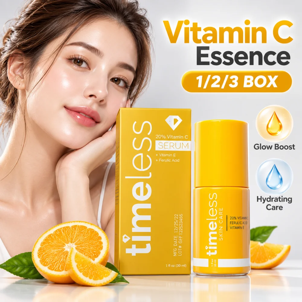 30ml Vitamin C Serum with Ferulic Acid Lightweight Antioxidant Facial Essence for Hydration Radiance and Daily Skin Care