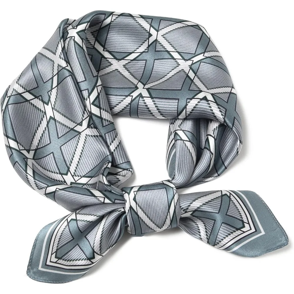 

Квадратный шарф из чистого шелка шелковицы 25,6 дюйма X25,6 дюйма — женский шарф на голову и шею, в подарочной упаковке