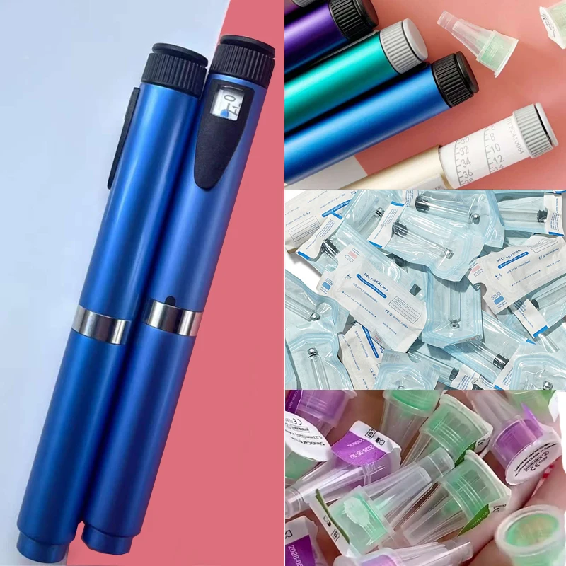 Portable Insulin Pen for 3ml Diabetic Injection Cassette Bottles Needles Anti-wrinkle Magic Pen