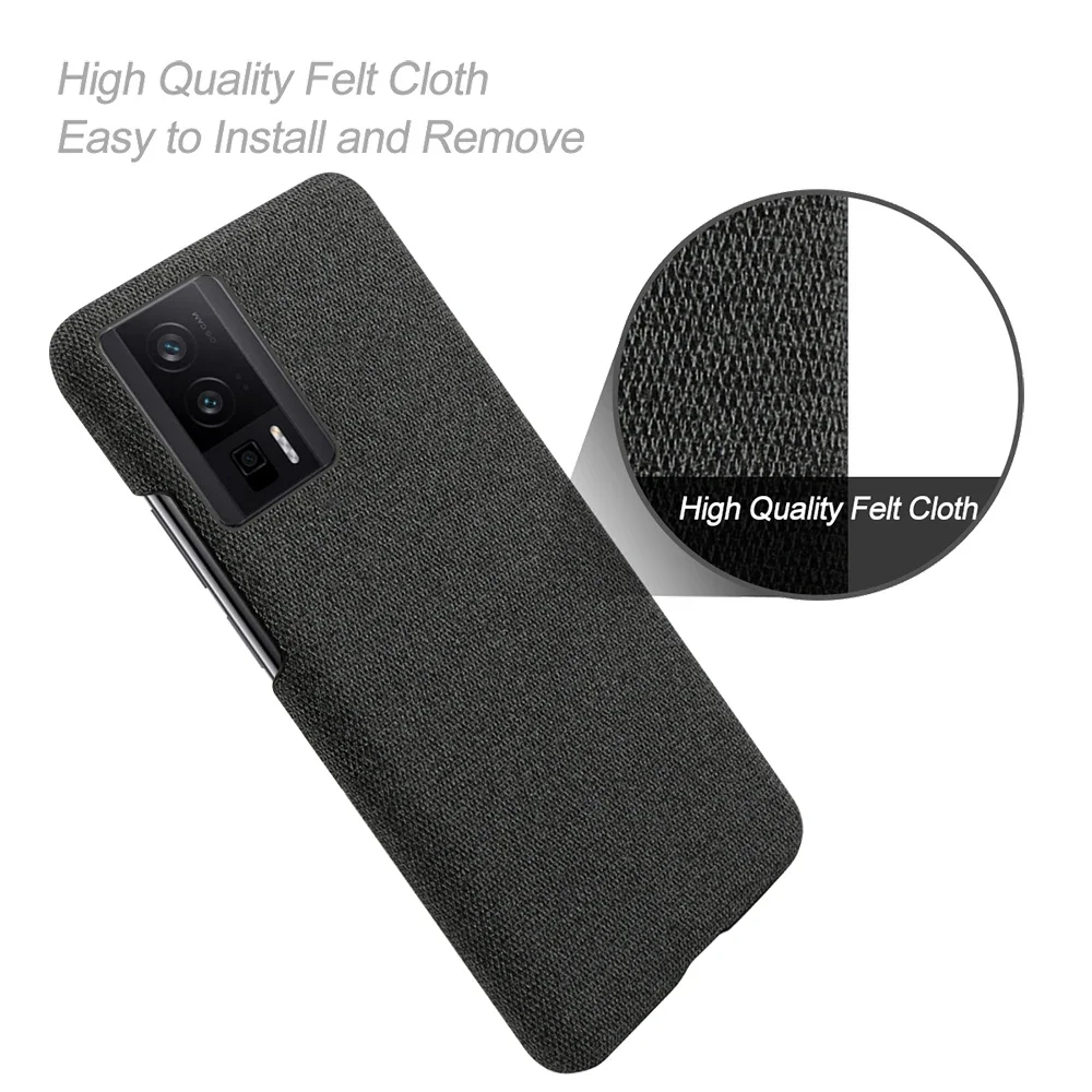 For Xiaomi Redmi K60 Poco F5 Pro Case Luxury Fabric Antiskid Cover For Redmi K60 Pro Cloth Case For Xiaomi Poco F5 Pro Funda