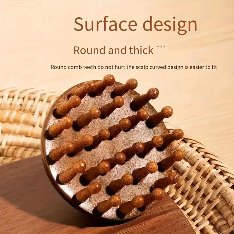 متعددة الوظائف الخشب العلاج تدليك مشط فروة الرأس رئيس مدلك خشب الصندل الطبيعي التعميم الأسنان غواشا كشط الجسم مدلك