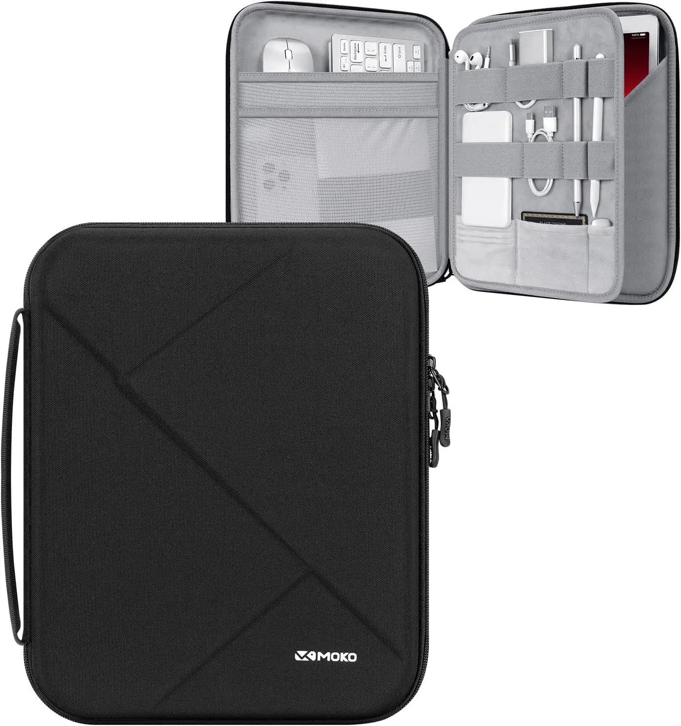 MoKo 9-11 Inch Tablet Sleeve Bag for New 11-inch iPad Air M3,iPad A16 2025,Pro M4, Air 5/4/3 10.9