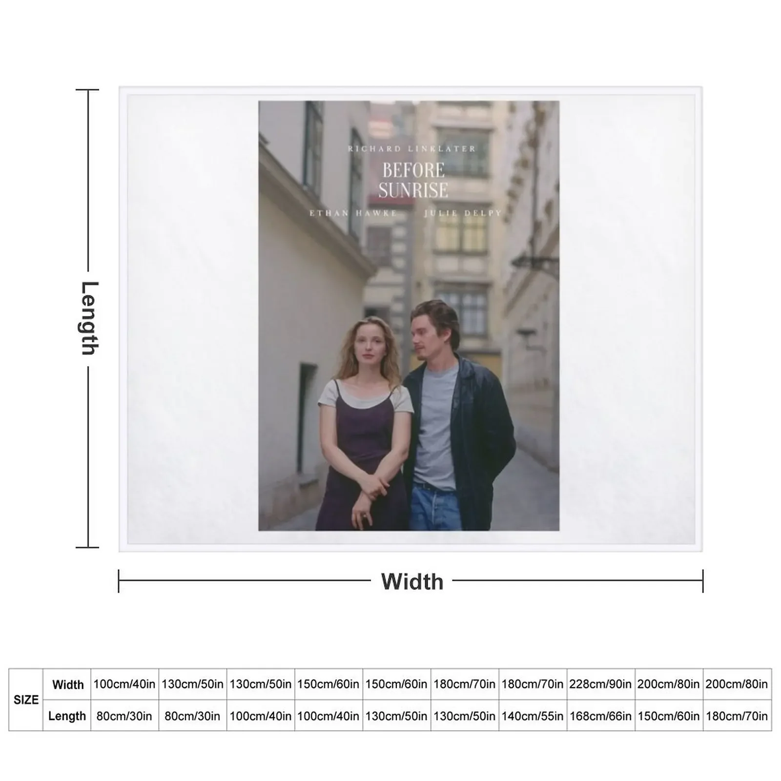 قبل شروق الشمس ملصق رمي بطانية منقوشة تأثيري أنيمي الشعر البطانيات الحرارية #3