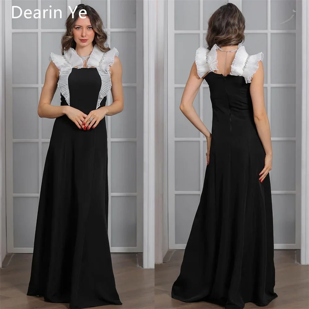 

Customized Prom Gown Evening Dearin Shoulder Girdle A-line Floor Length Skirts Bespoke Occasion Dresses Saudi Arabia Formal Dres