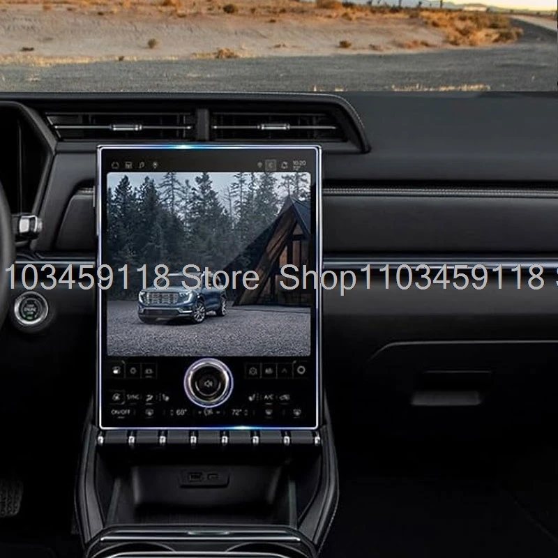 

Tempered glass Screen protector for GMC Acadia (Altitude /AT4/Denali) 2024 2025 15inch car gps navigationanti-scrtch film