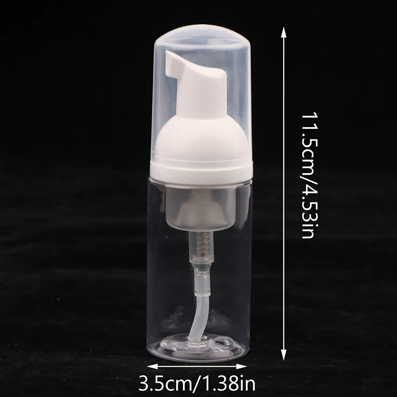 Dispensador de espuma pequeño, botellas con bomba de plástico, Mini botella vacía rellenable de jabón para viaje, limpieza, embalaje de cosméticos, 30ml, 1 ud.