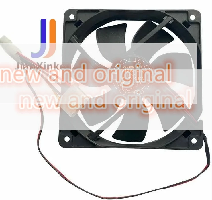 

10pcs 100% orginal new Silent chassis power fan 12025 12CM D12SH-12 12V 0.30A connection