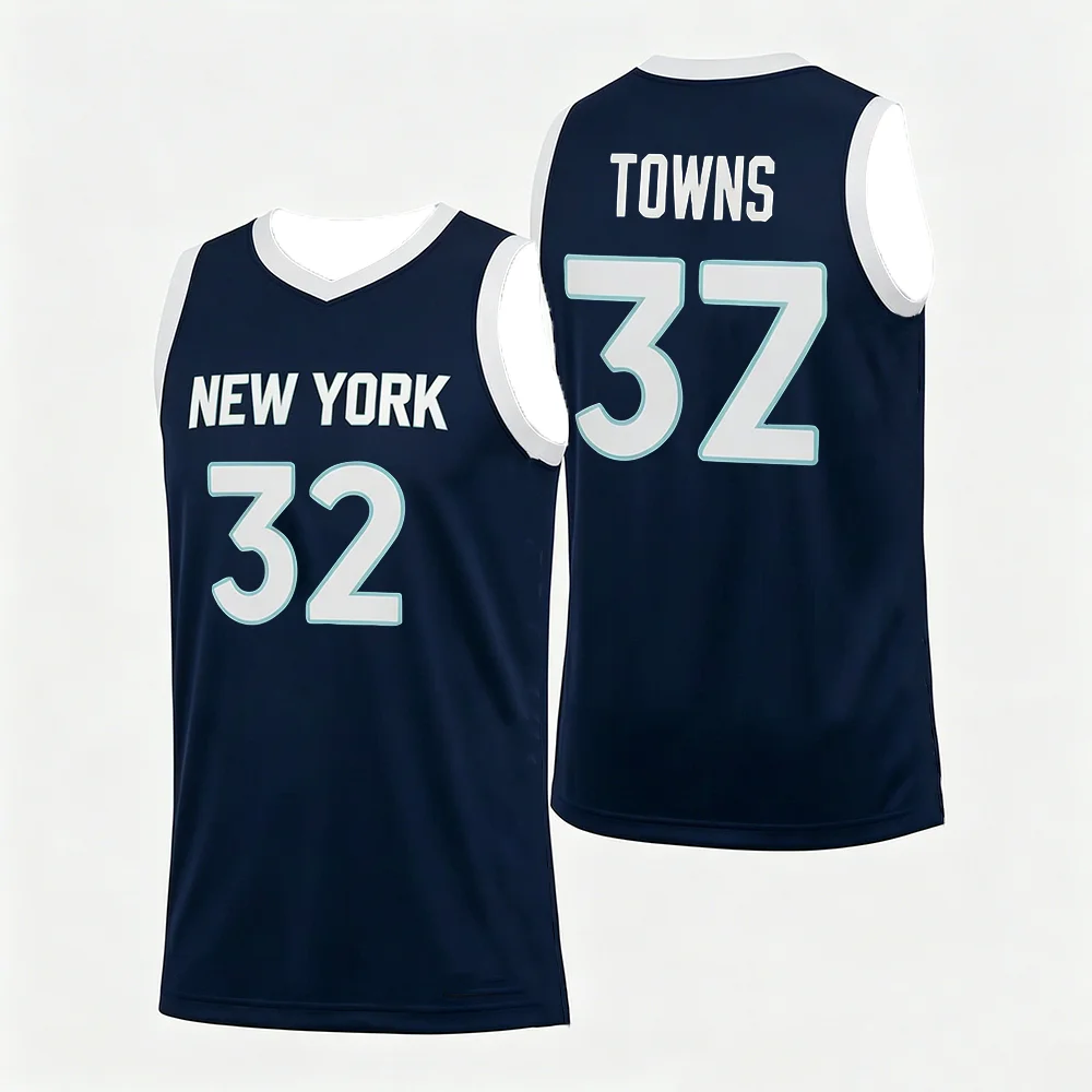 New York Style Finals Champions  #11 Towns #32 Bridges #25 #8 Hart #3  Jersey T-shirts Fans Top for Kid