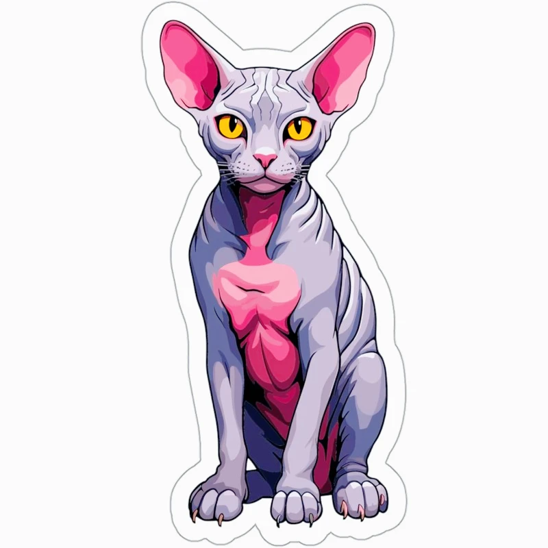 

Наклейка с изображением кота, виниловая маленькая водонепроницаемая наклейка для бутылки, кружки, паспорта, скрапбукинга, ноутбука, стакана, скейтборда, телефона, 15 см, ПВХ KK