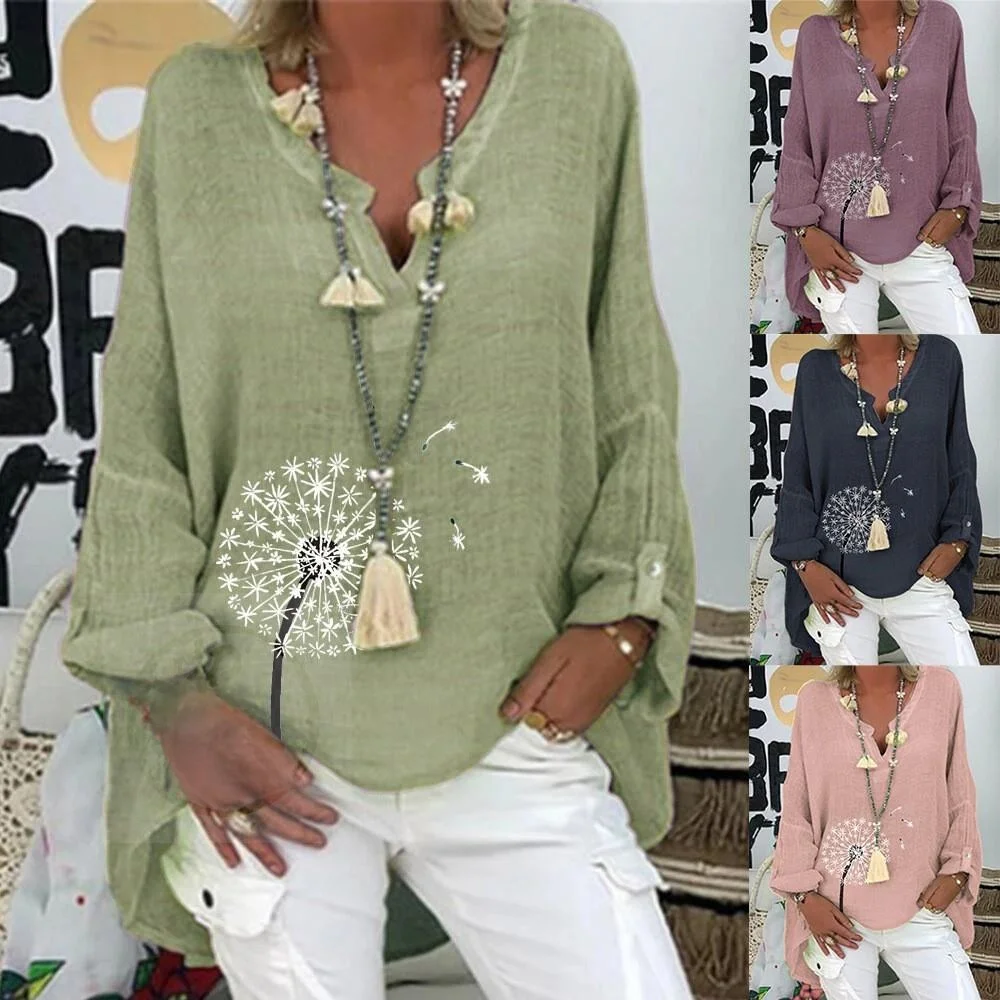 

Осенне-зимнее хлопково-льняное платье с V-образным вырезом, свободного кроя, женское, комфортное, дышащее, повседневное, модное, длинное платье