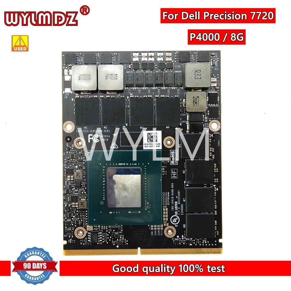 

P4000 8GB N17E-Q3-A1 Video Graphic Card For Dell Precision 7720 Video Card CN 02T92C