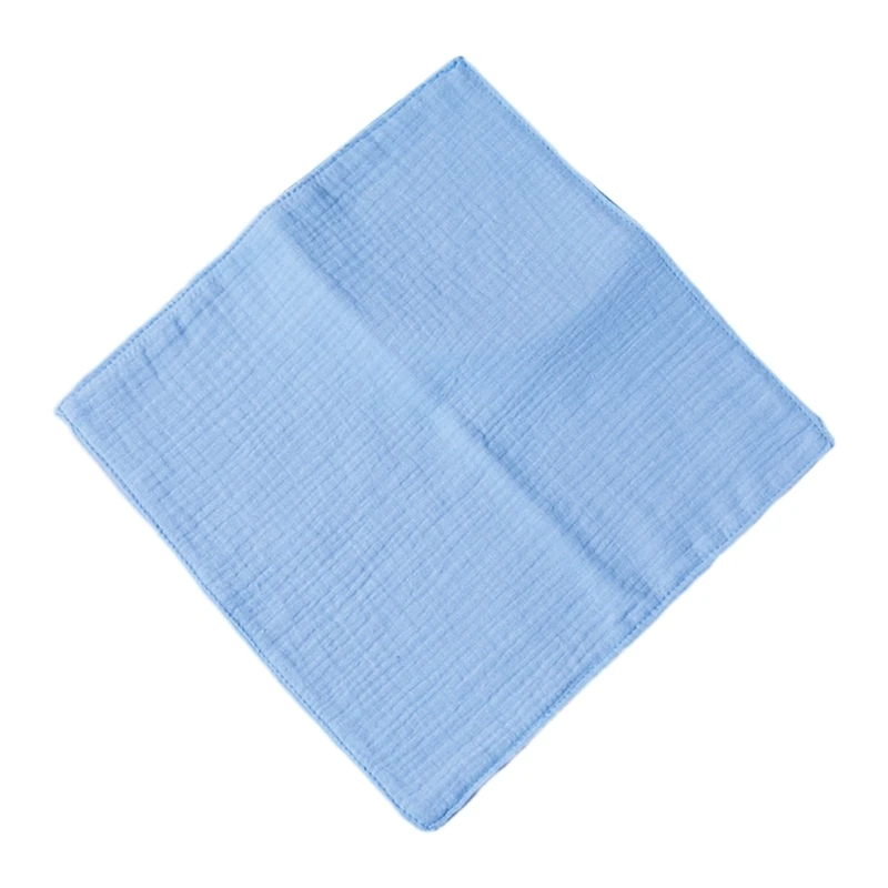 Newborn Burp Cloths Breathable 4-Layer Cotton Square Rags Baby Washcloths Towel