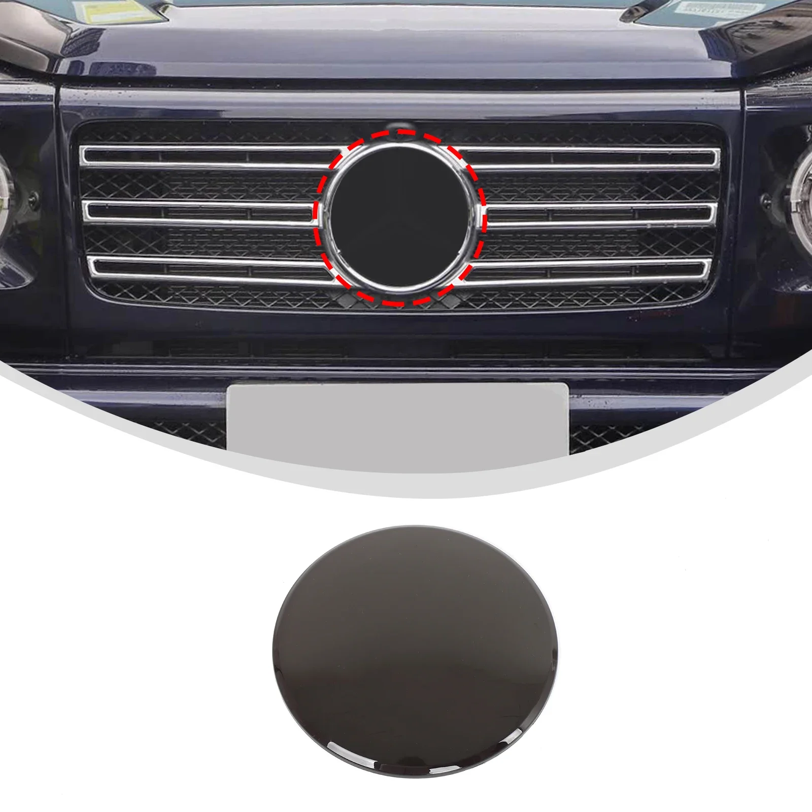 

For Mercedes-Benz G-Class W463 W464 2019 2020 2021 2022 2023 2024 2025 Car Front Grille Emblem Badge Bonnet Car Accessories