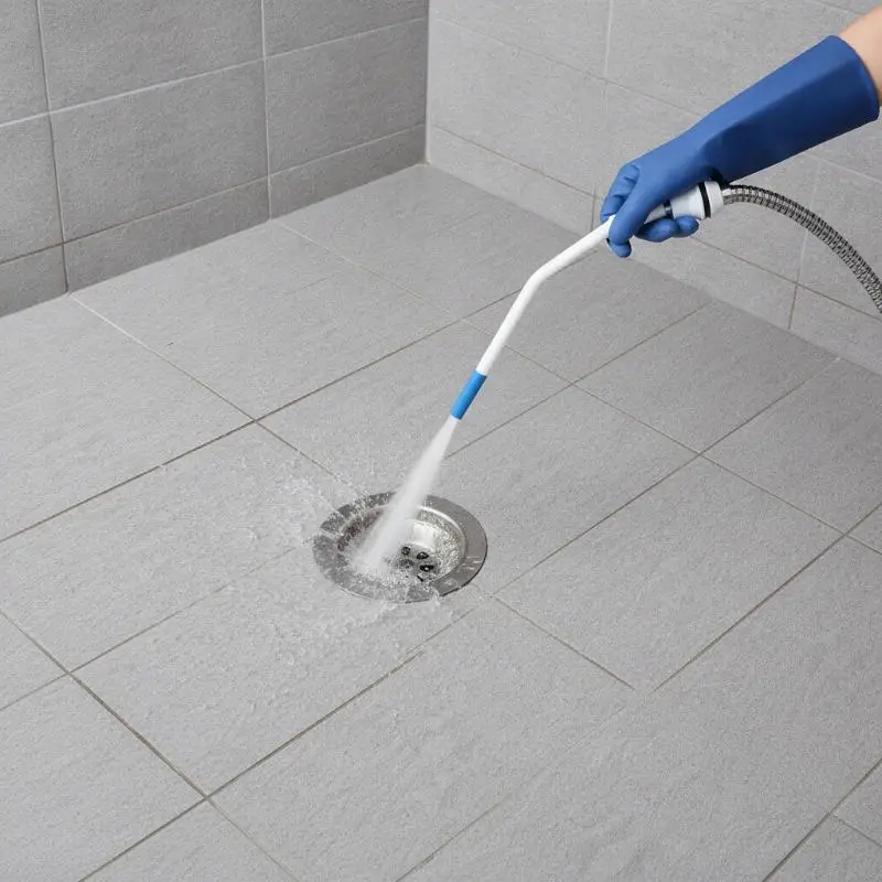 High Pressure Cleaning Nozzle, Elongated Curved Shower Sprayer For Toilet Gap Floor Drain Deep Stain Washing,1/2'' Interface