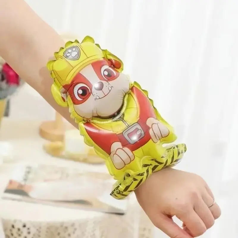 

Праздничные браслеты-резинки для волос PAW Patrol с воздушными шариками для детей, аксессуары для шариков, мультяшные браслеты Чейз и Скай, игрушки-подставки для запястий