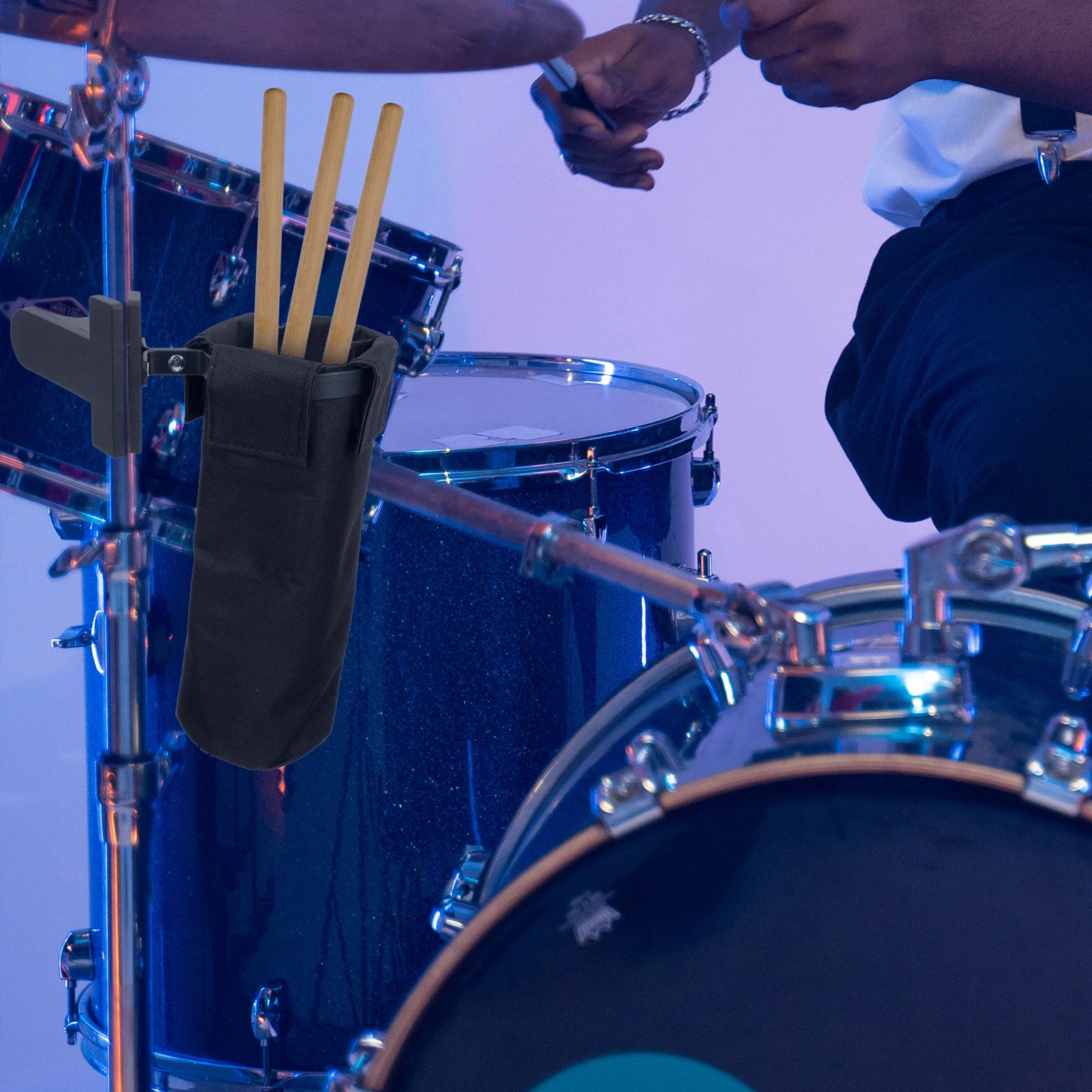 

1Set Drum Stick Bag Thickened Wear-Resistant Oxford Cloth Drumsticks Holder Large Capacity Portable Drumsticks Organizer Drum