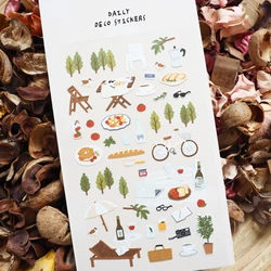 Korean Import Suatelier In the Garden Forest Picnic Paper Stickers Scrapbooking Diy Journal Sticker Sheet Cute Deco Stationery
