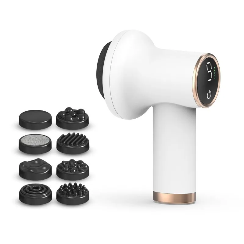 

Rechargeable Electric Massage Machine Wireless Massager Vibrating Home Multi Head Interchangeable Massager Relaxing Muscles