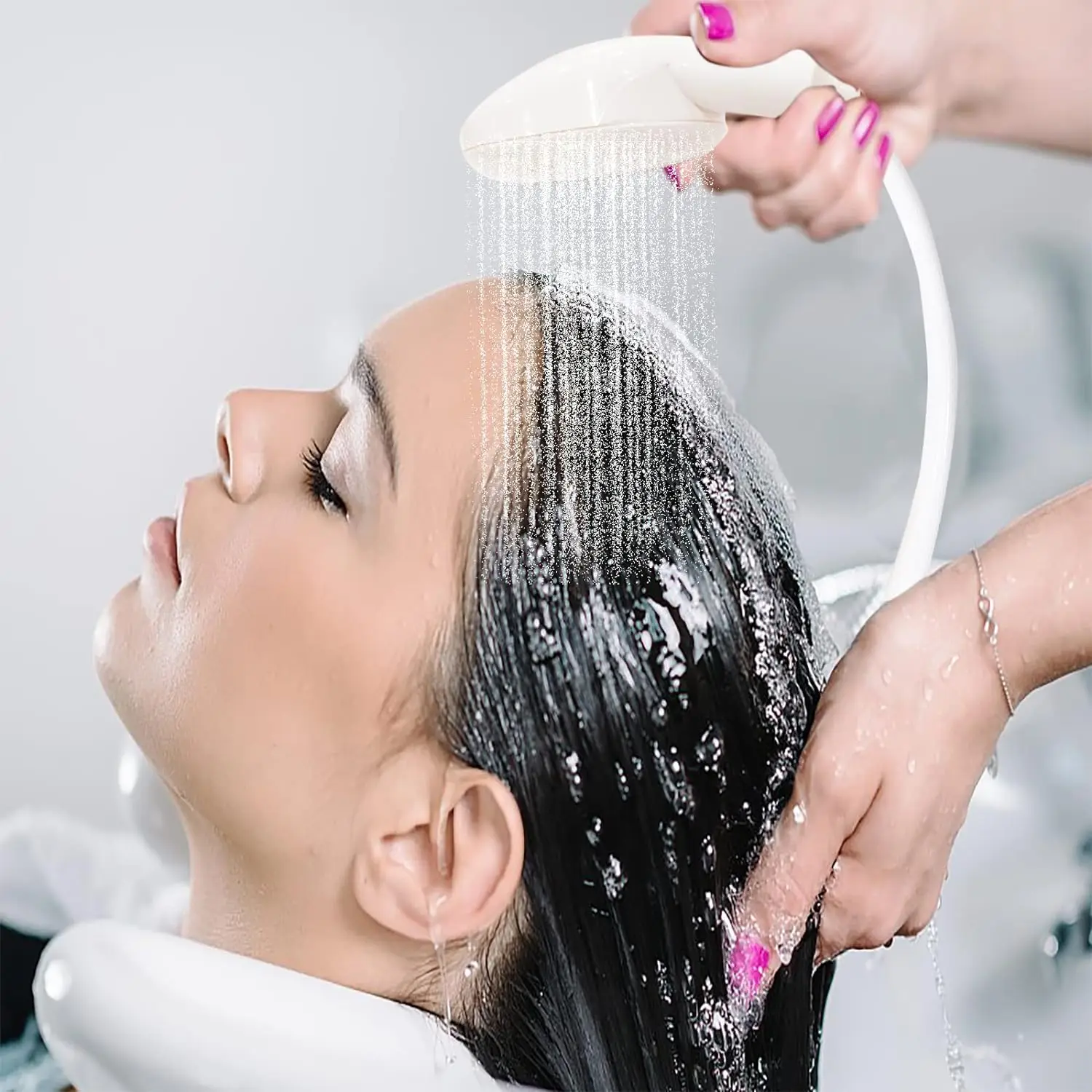 Draagbare Spoelbak Sproeislangsproeier Voor Huisdieren Snel Wassen Spray Multifunctionele Douche Baden Baby Huisdieren Wassen Haar Verlenggootsteen Kraan