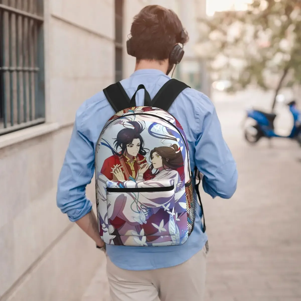 Heaven Official's Blessing Anime Student Backpack School Bag Hiking Travel Daypack for Boys Girls Bookbag Shoulder Bags