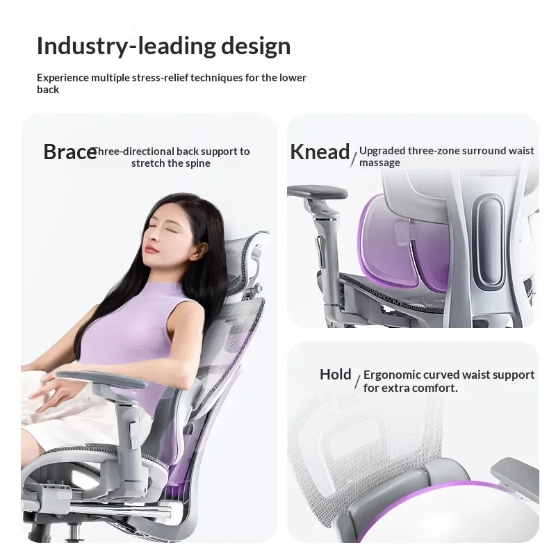 Sedia in rete Sedia da scrivania ergonomica da ufficio con supporto lombare Girevole rotolante Home Office Sala computer Sedia Da Scrivania Mobili