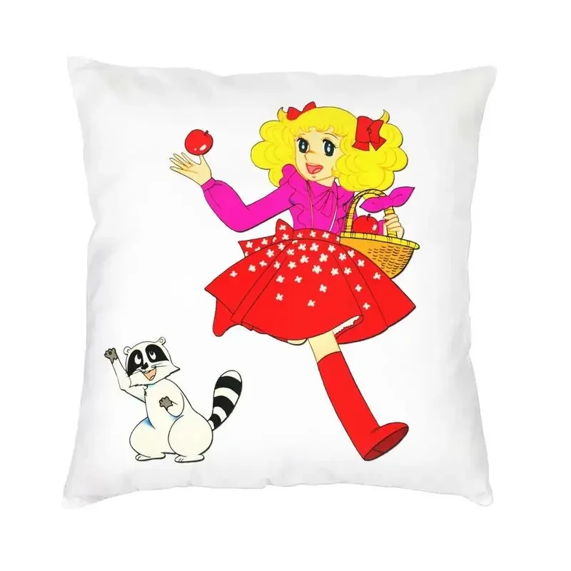 Anime Candy Candy Terry Snow Pillow Decor Home Luxury cuscini Manga retrò giapponesi per divano federa quadrata