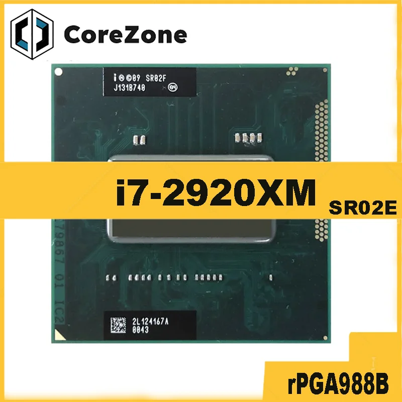 

Б/у Core i7-2920XM i7 2920XM SR02E Четырехъядерный восьмипоточный процессор 2,5 ГГц 8M 55 Вт с разъемом G2/rPGA988B