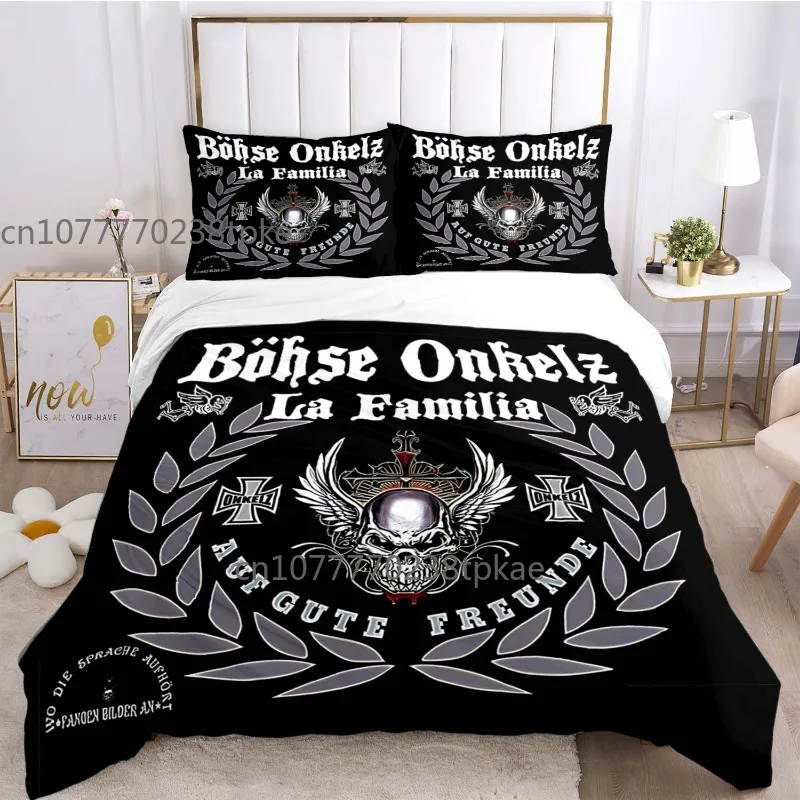 Germany Böhse Onkelz Bohse Onkelz Duvet Cover Sets Printed Bedding Set Double Queen King Size 2/3pcs,rock and roll,Bettbezug