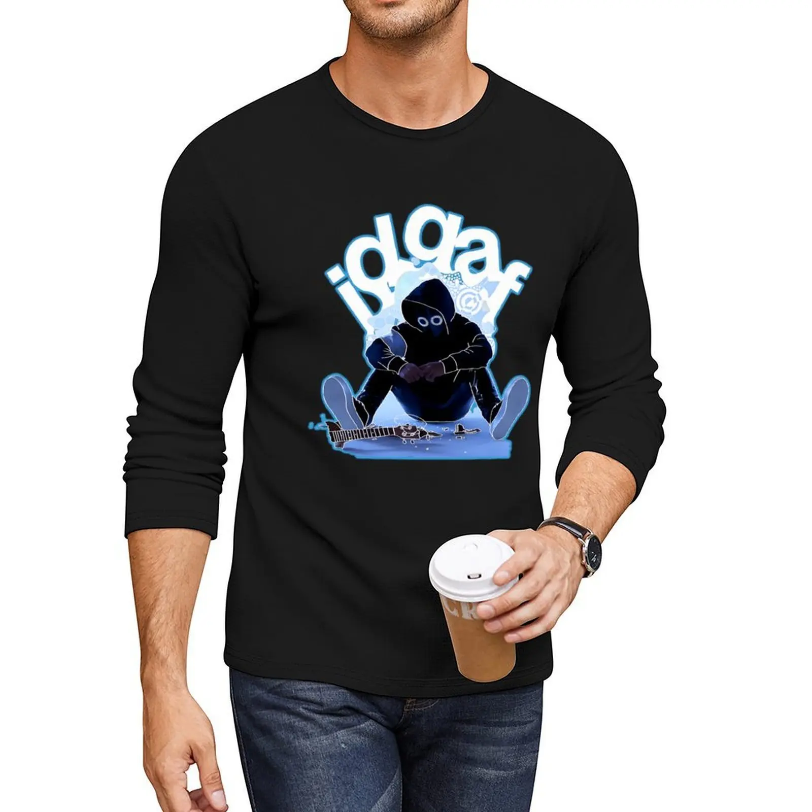 

Boywithuke I.D.G.A.F Long T-Shirt customized t shirts animal print shirt for boys aesthetic clothes anime Men's clothing