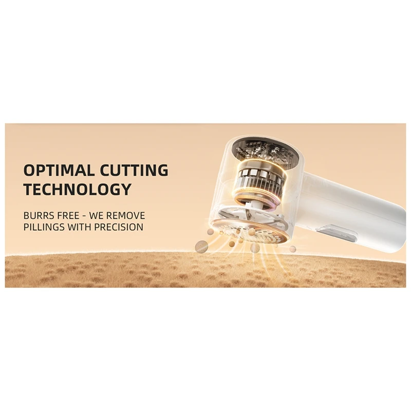 Portátil Recarregável Tecido Shaver, Removedor de fiapos, Suéter Elétrico Defuzzer, 3 Velocidades, 6 Folha para Remover Pilling