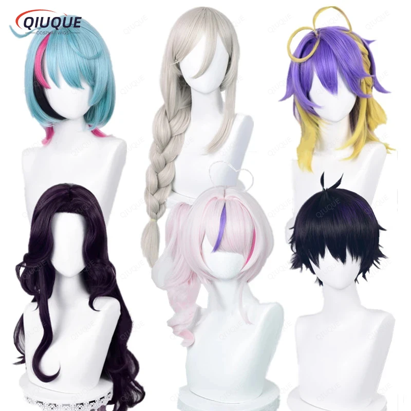 

High Quality VTuber Kyo Kaneko AiaAmare Aster Arcadia Scarle Yonaguni Maria Marionette Ren Zotto Cosplay Wigs + Wig Cap