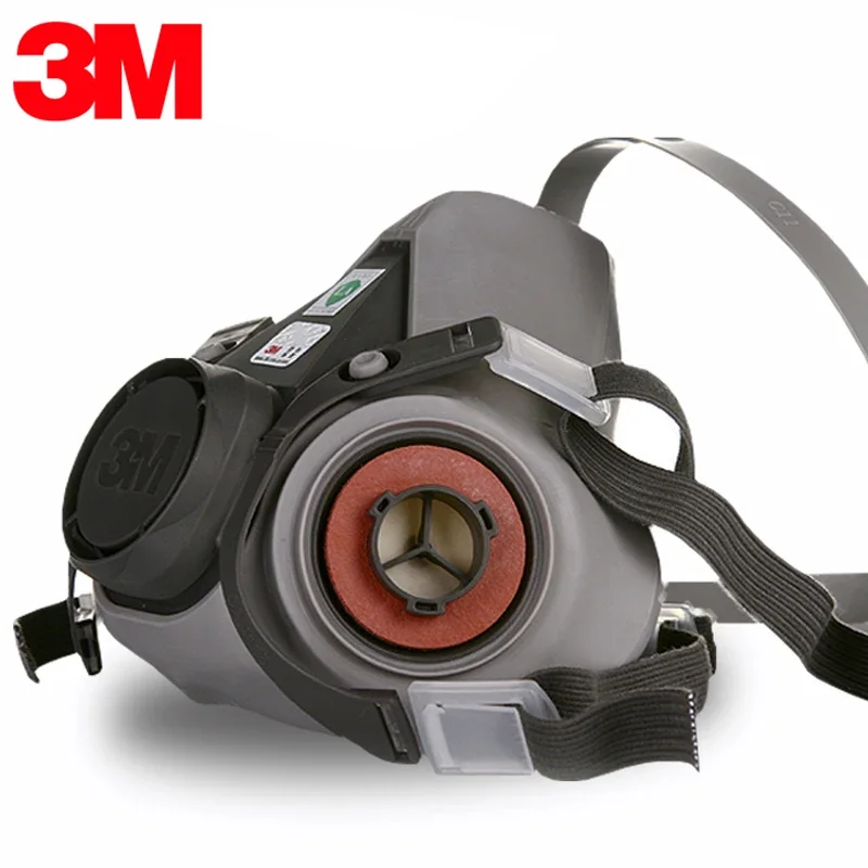 1pc 6200 Mask or 9in1 3M 6200 Half Facepiece Gas Mask Respirator With 6001/2091 Filter Fit Painting Spraying Dust Proof