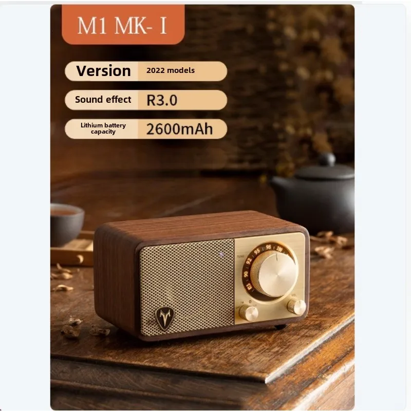 SANGEAN Mozart Mini Altavoz portátil Bluetooth con radio FM, sintonizador FM con sintonización Vernier, sistema de antena dual 1