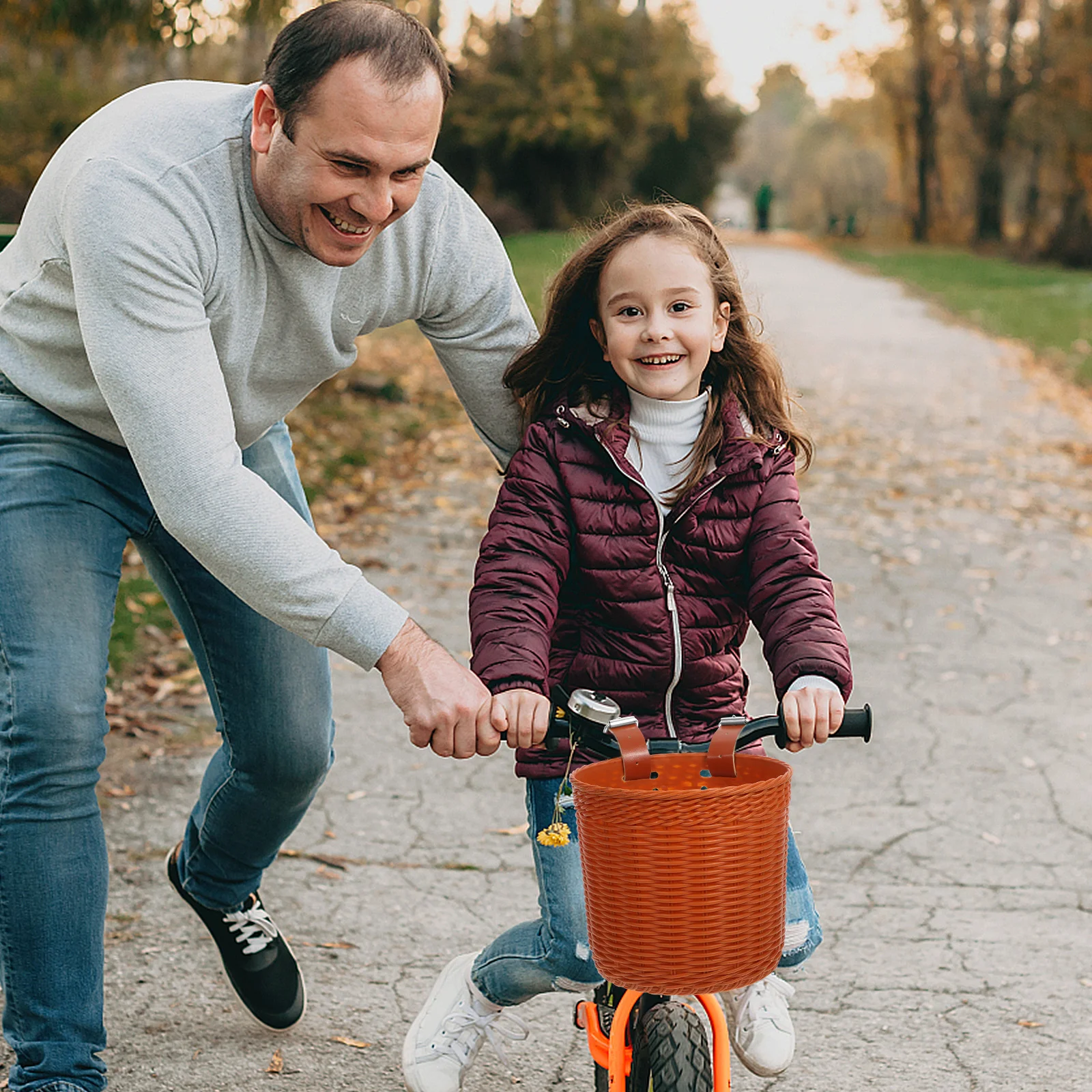 

Bicycle Front Basket Heavy Load Capacity Strong Texture Handlebar Mounted for Mountain City Bike Easy Installation Convenient