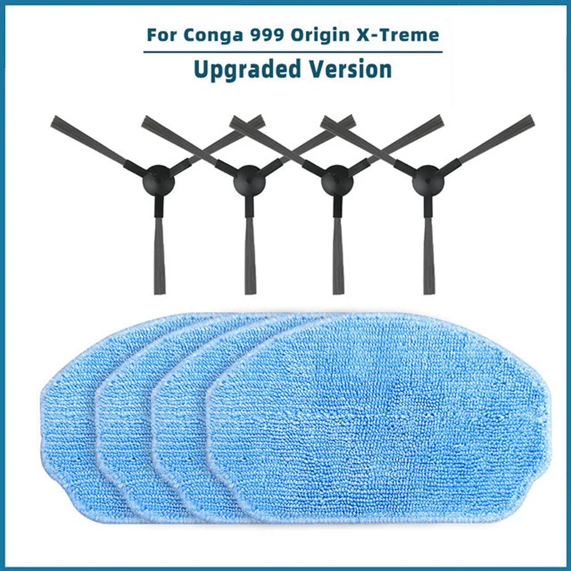 Voor Cecotec Conga 999 Oorsprong X-Treme Vervangende Accessoire Zijborstel Hepa Filter Mop Pad