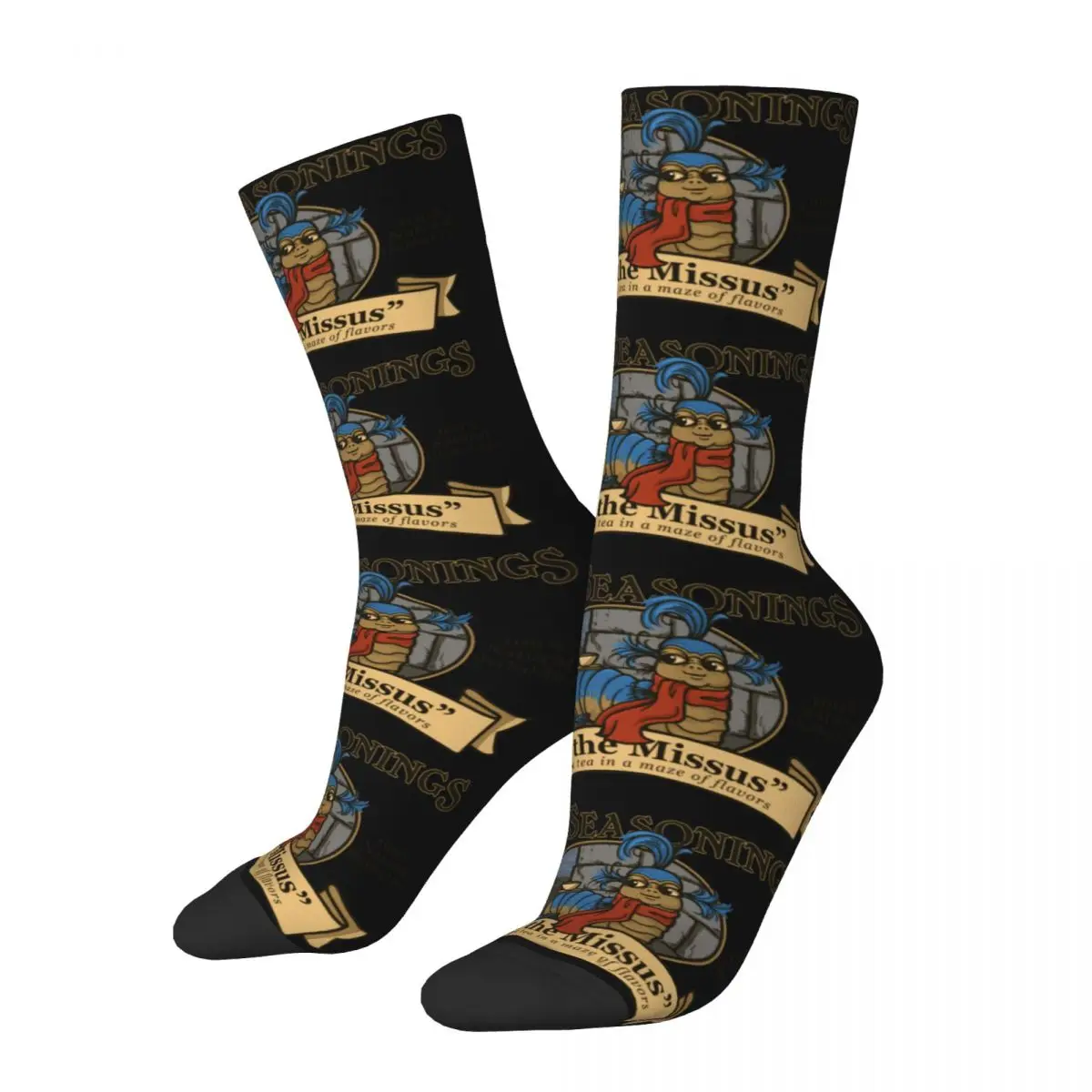 Winter Colorful Women Men Meet The Missus Tea Socks Labyrinth 1980 S Fantasy Cult Film Davids Bowies Breathable Basketball Socks