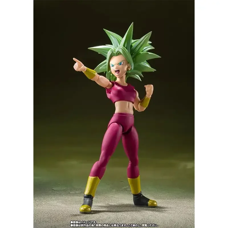 En Stock BANDAI Original S.H.Figuarts SHF Dragon Ball Super Saiyan Kefla Anime modelo de figuras de acción juguete colección regalo de vacaciones